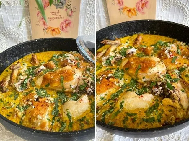 ნადმდვილი ინდური კარი ქათმით