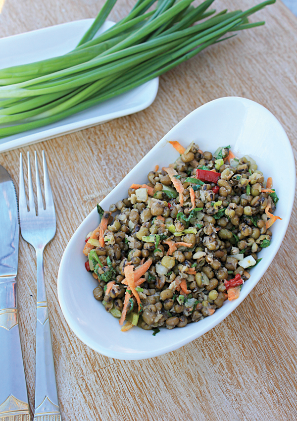 მაშის, იგივე კუჭშავა ლობიოს სამარხვო სალათა